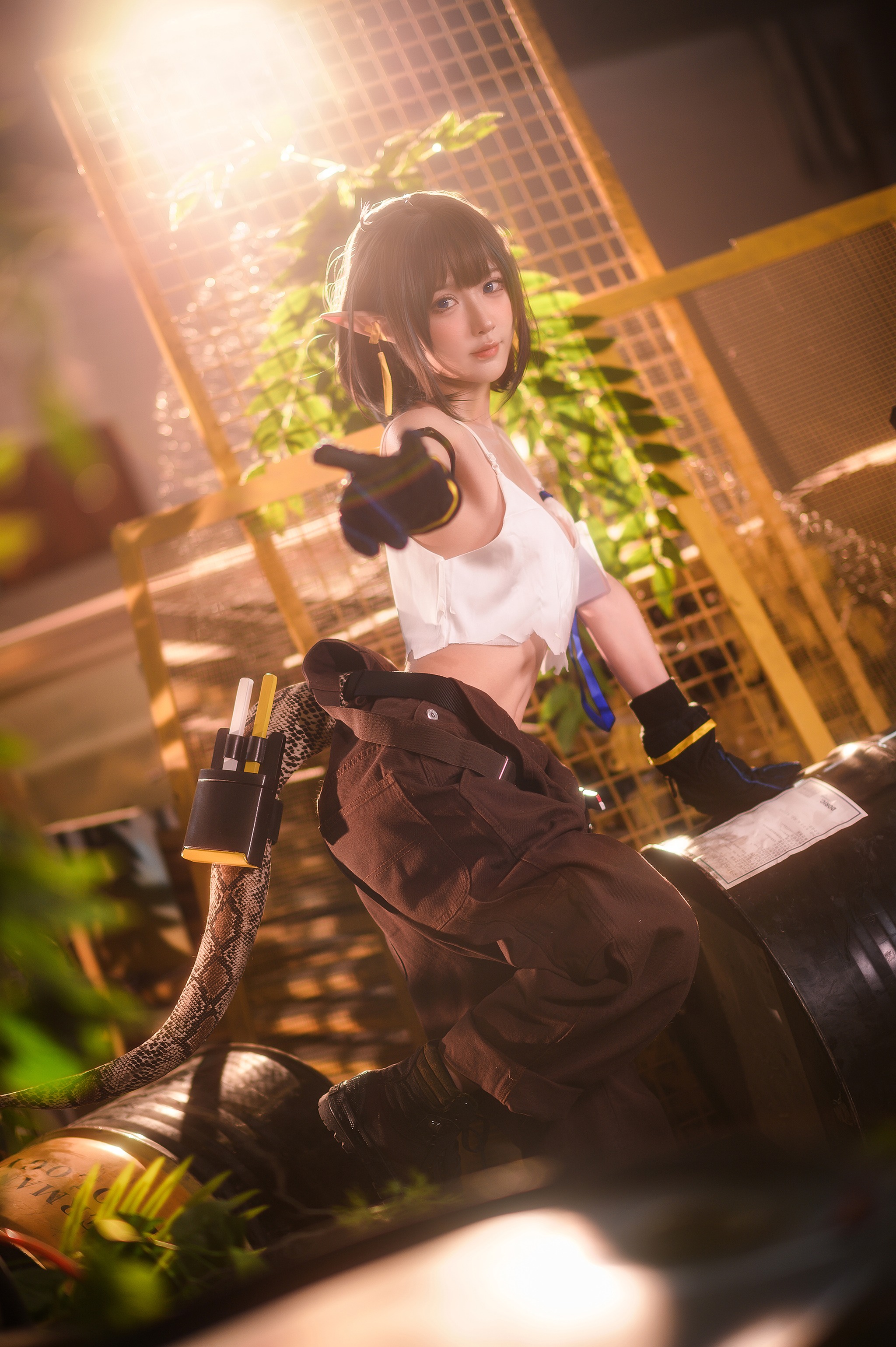 图片[1]-阿包也是兔娘 – NO.051 06月舰长《明日方舟 森蚺》[33P]-XikXak